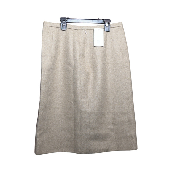 TSE Wool Skirt NWT Sz 14 A-Line Midi Lined Quiet Luxury Holiday Party MSPR $598 - Picture 5 of 13